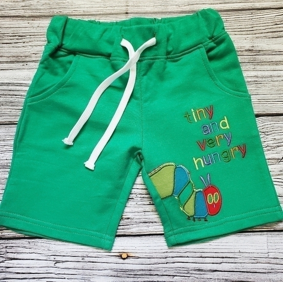 The Very Hungry Caterpillar Embroidered T-Shirt Shorts Outfit Strawberry Picking - Picture 3 of 9